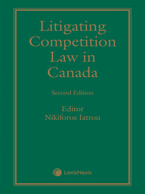 cover image of Litigating Competition Law in Canada